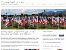 Tablet Screenshot of covinafieldofvalor.org